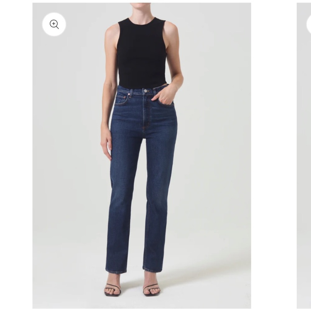 AGOLDE high rise stovepipe jeans